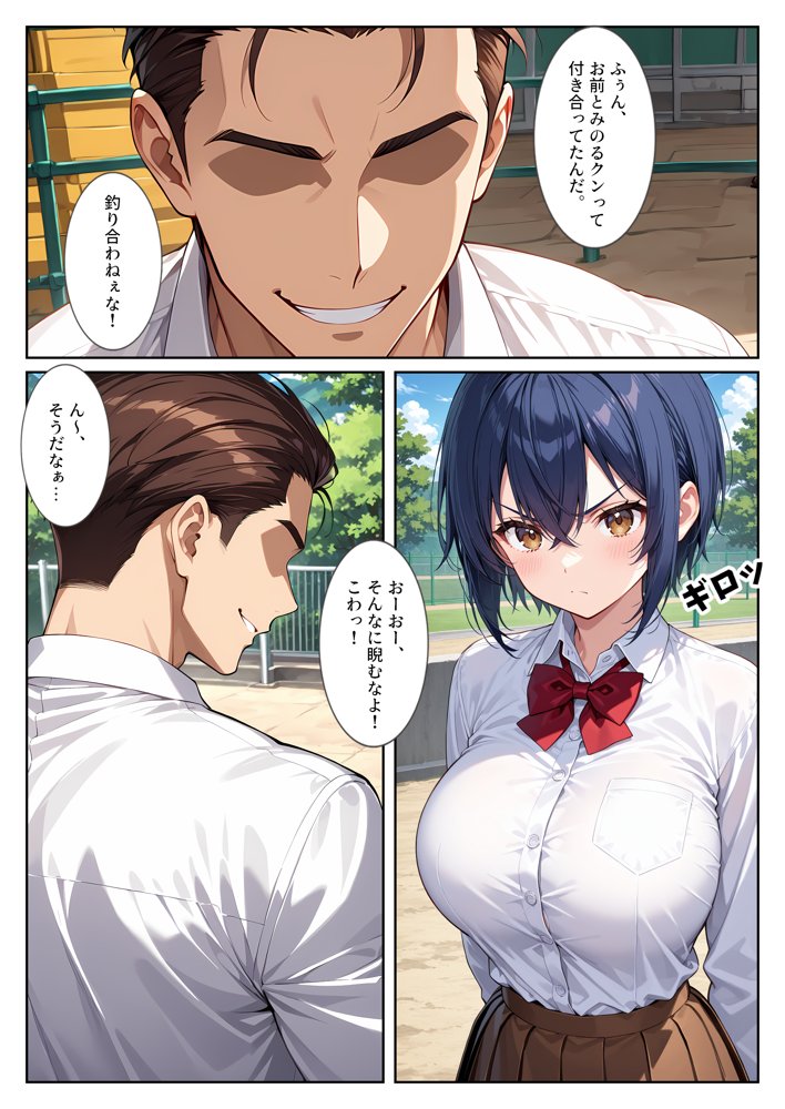 僕の爆乳彼女が絶倫ヤンキーに寝取られて性玩具にされる話