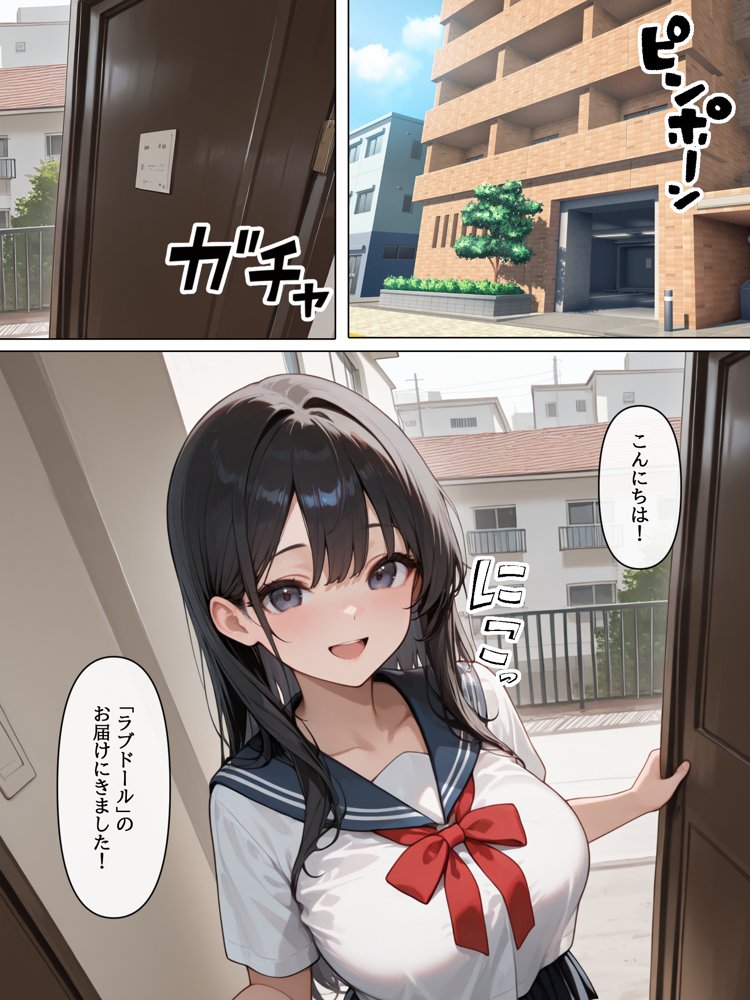ラブドール頼んだら、後輩JKが来た